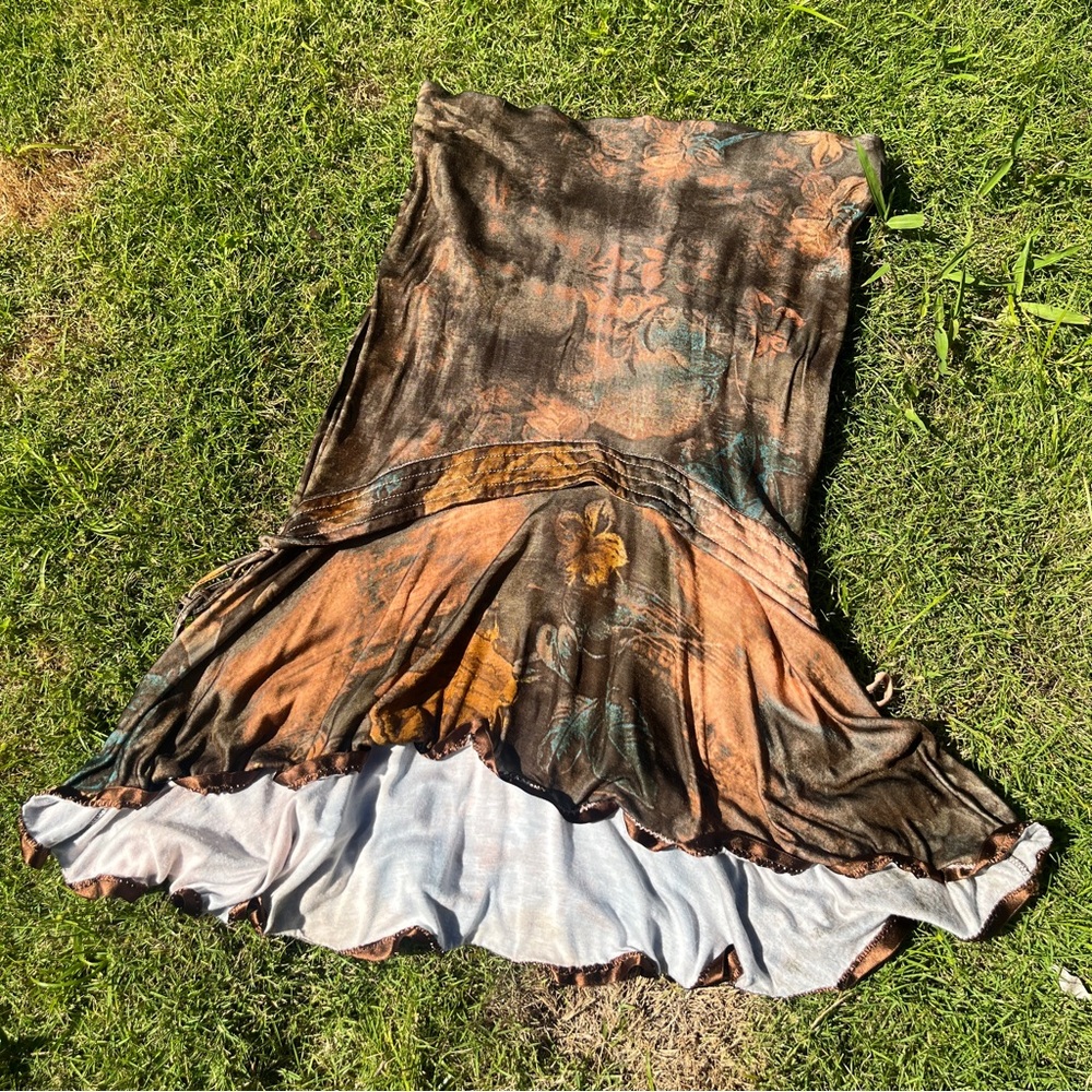 vintage velvet skirt // roberto cavalli